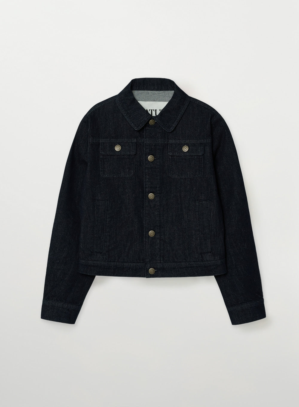 [satur] 1/28 Pre-order Delivery (W) Classic Nonfade Denim Trucker Jacket - Indigo