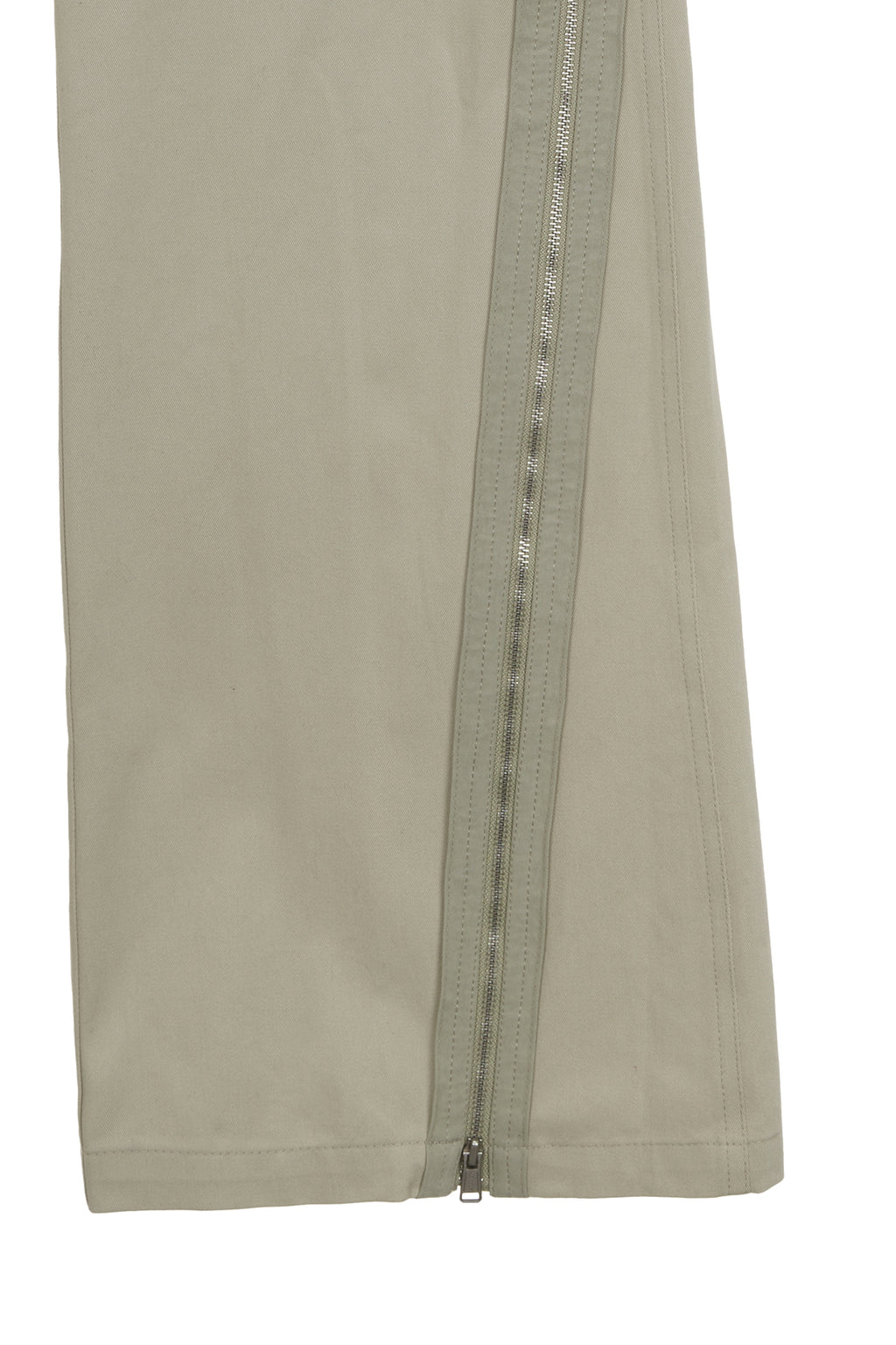 Matinkim Zipper Point Boots Cut Pants IN Beige