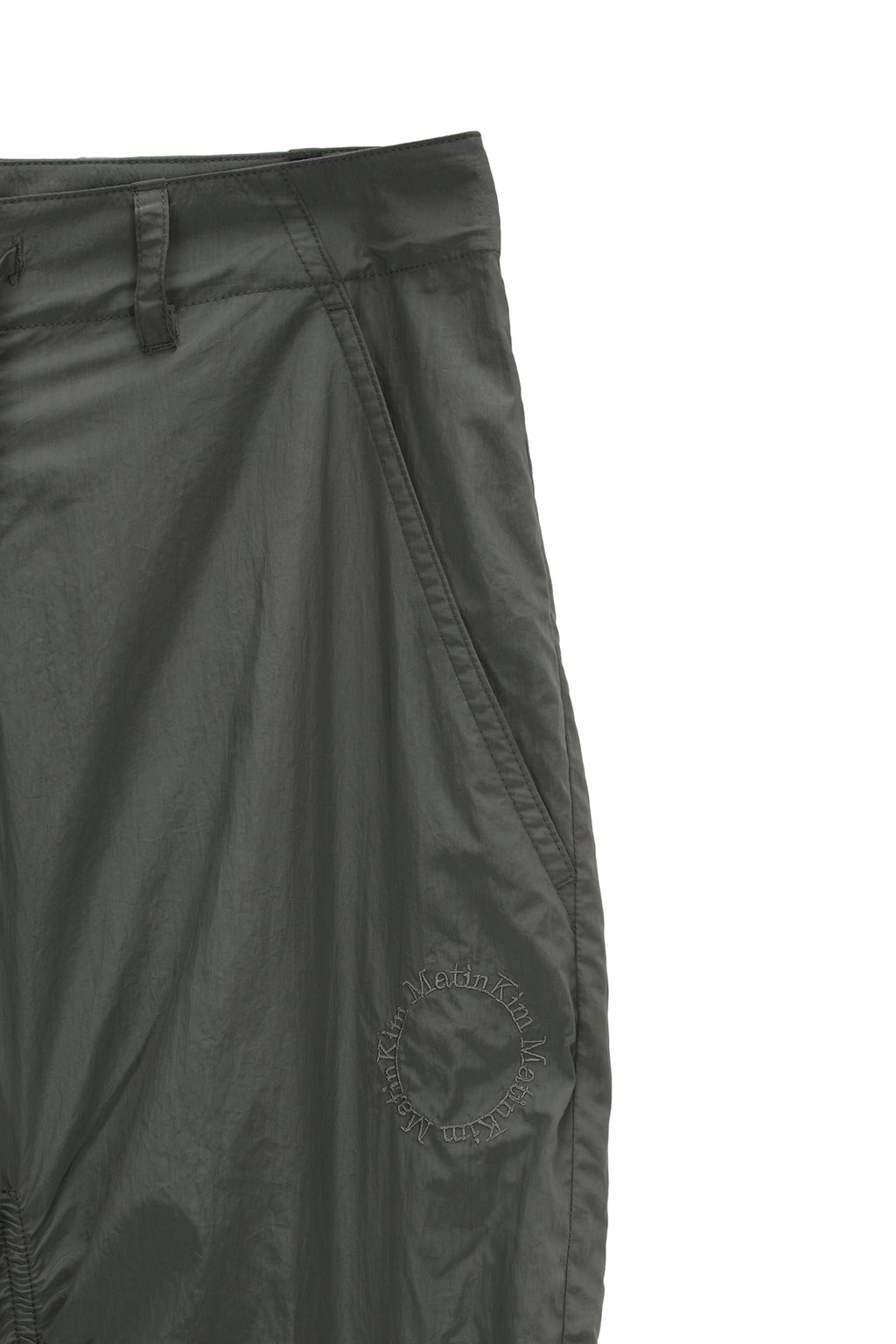 Matinkim Shirring Point Nylon Pants IN Khaki