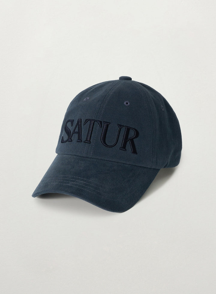 Satur Vintage Casual Volume Embroidery Ball Cap - Navy