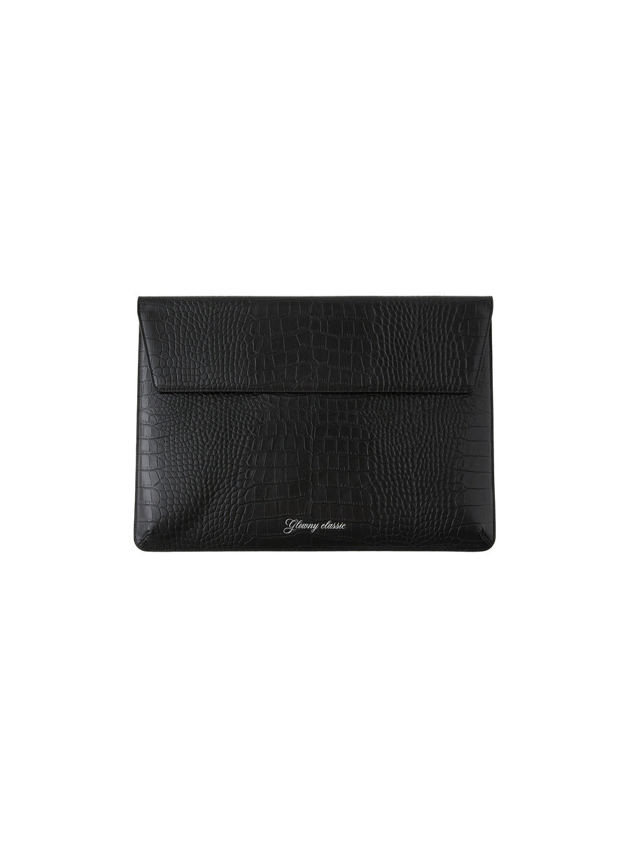 GLOWNY G Crack Leather Laptop Case 14 (Black)