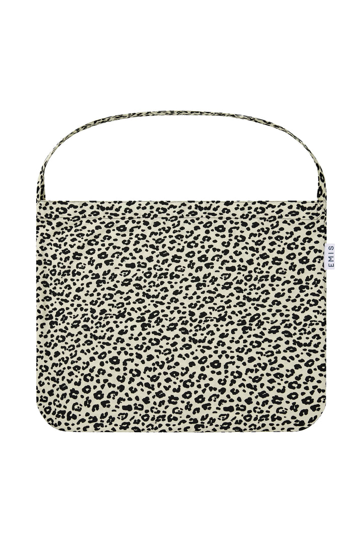 Emis 22Y Leopard Corduroy Eco Bag-Ivory
