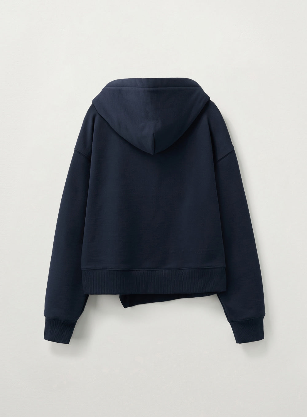[satur] (W) Natural Saturday Crop Hoodie - Navy