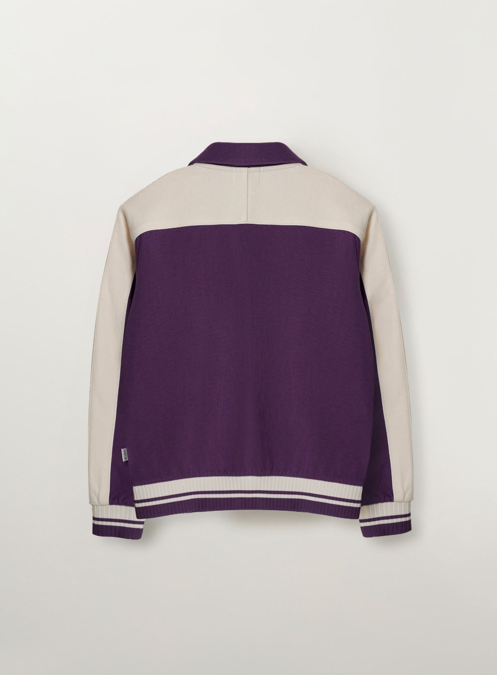 Satur Lawton Lining Collar Track Zip-up Jacket - Purple