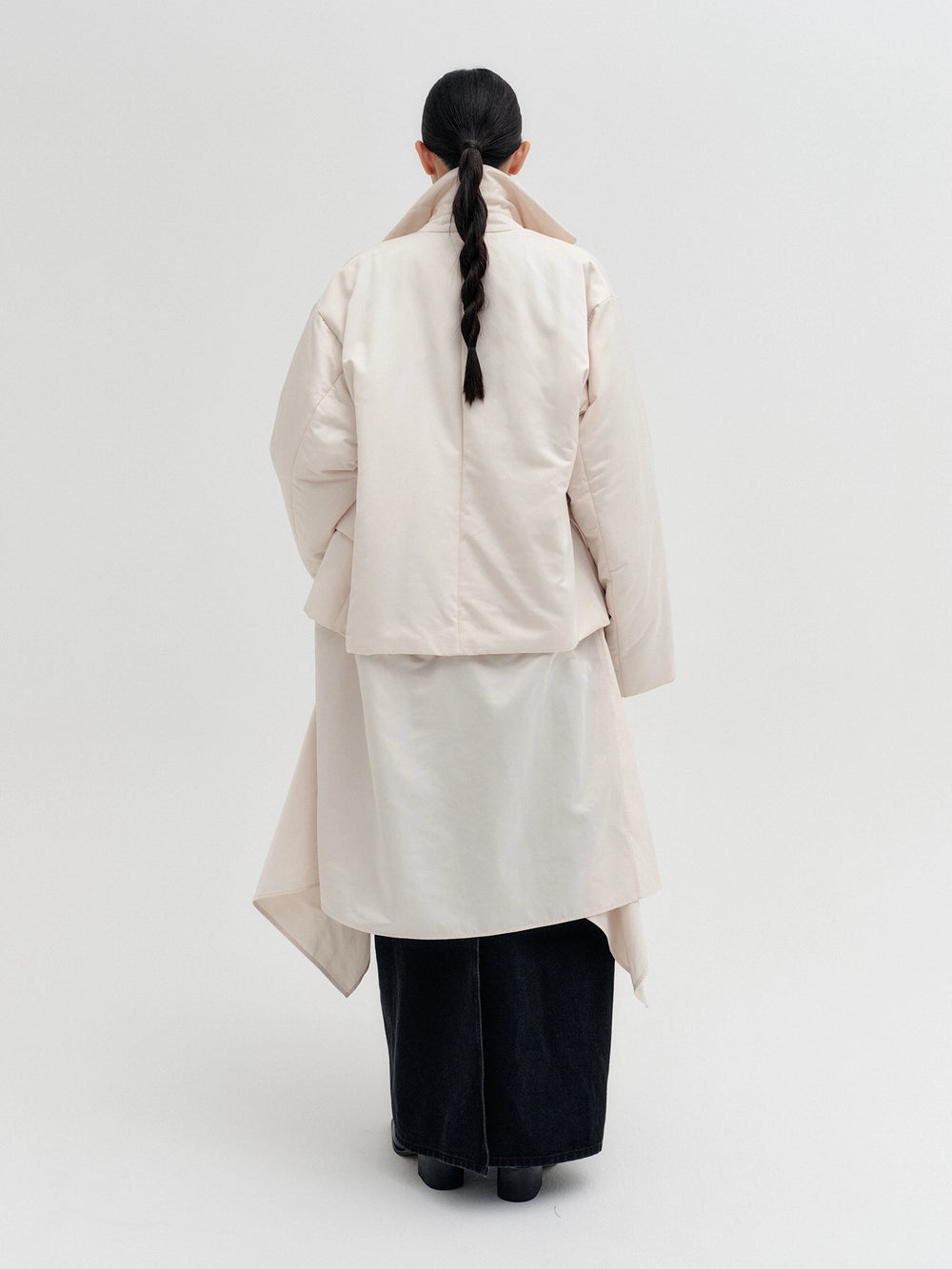 EENK Transformable Layered Coat - Cream