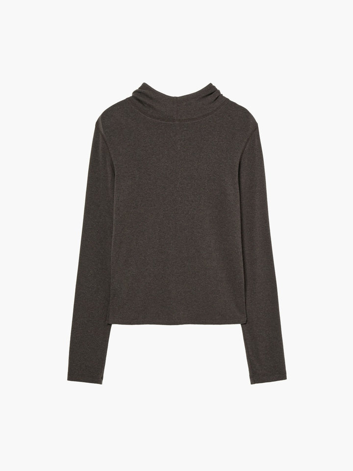 Margesherwood Highneck Hoodie Long Sleeve brown