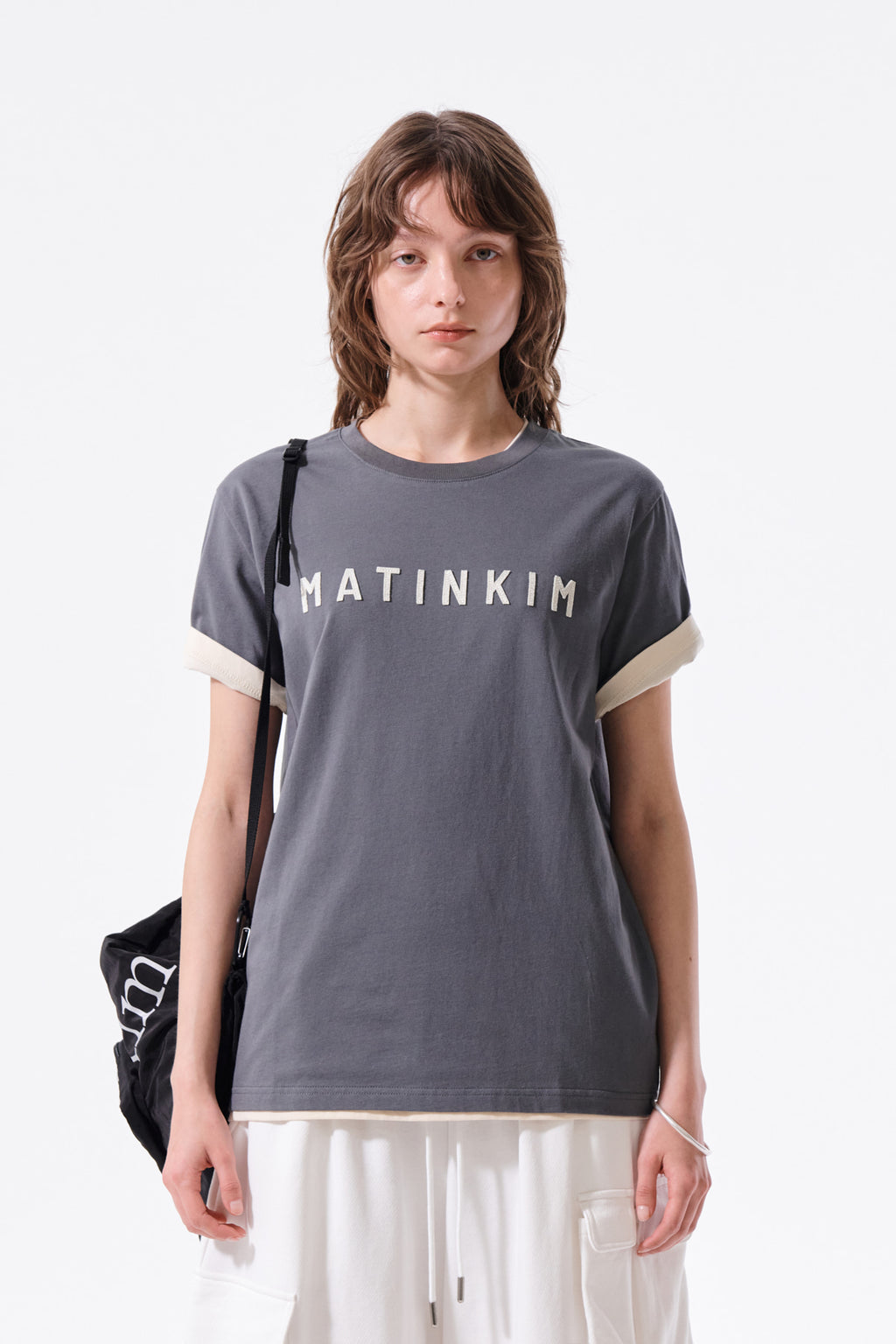 Matinkim Applique Felt Logo Top IN Charcoal