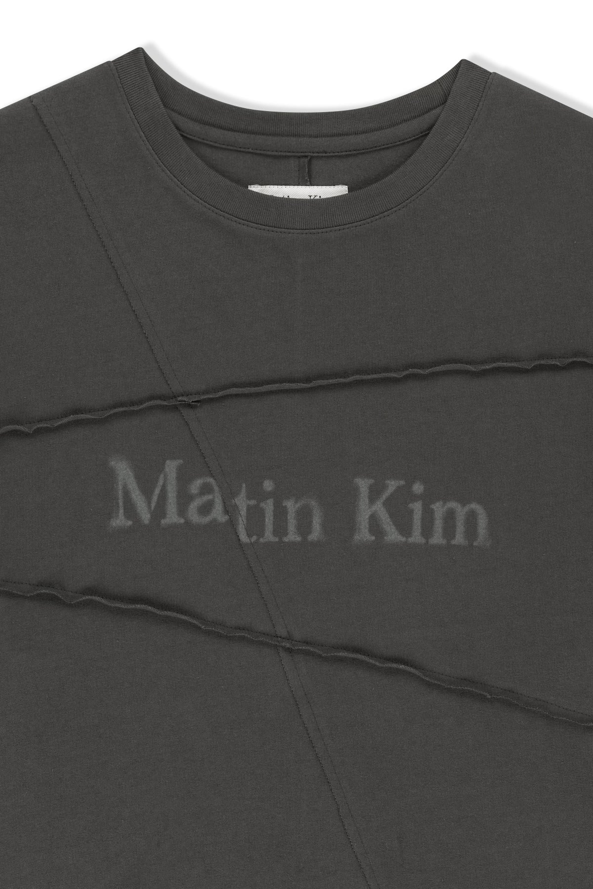 Matinkim Diagonal Cut Logo Top IN Charcoal