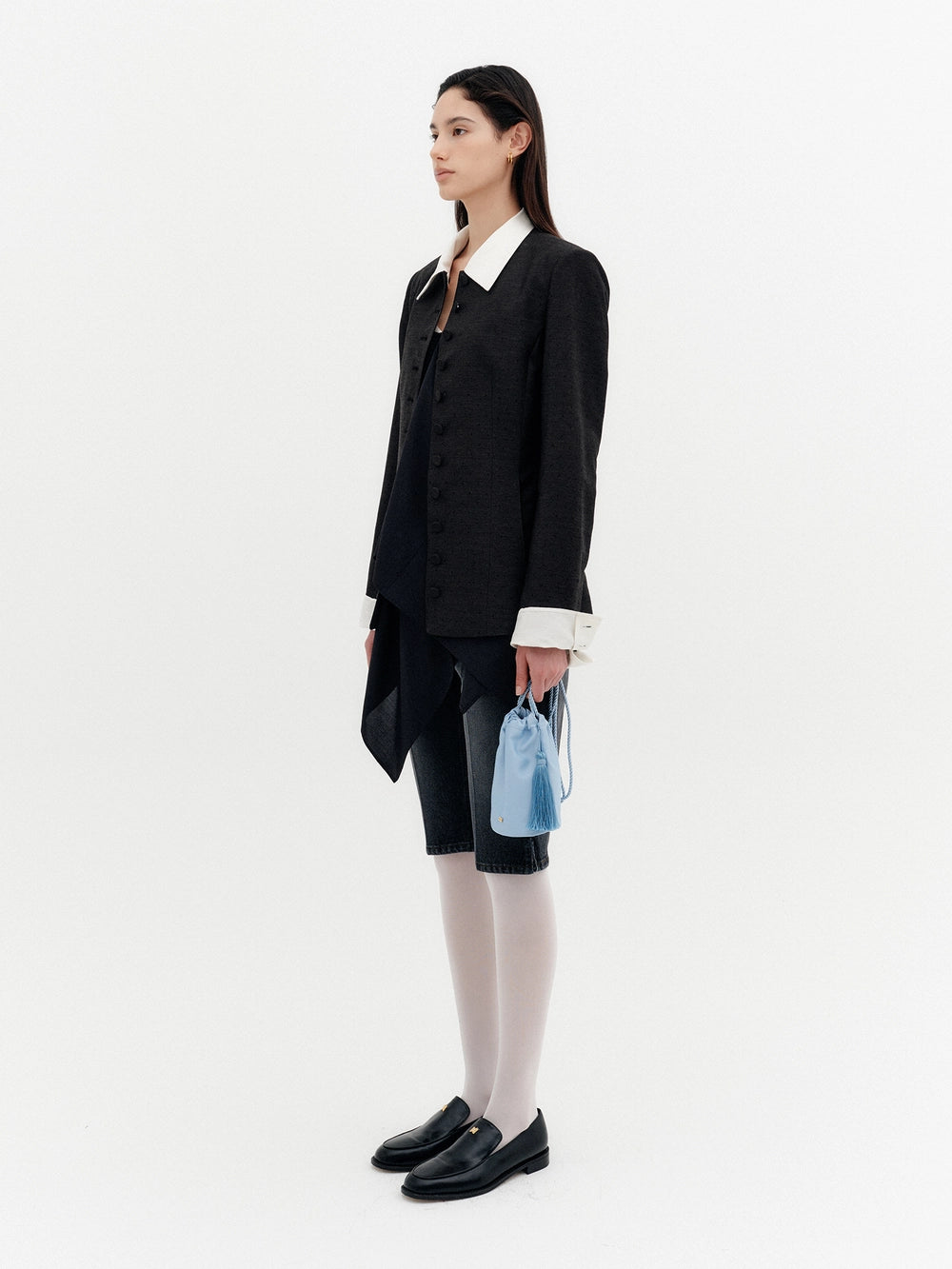 EENK Convertible Collar Jacket - Black