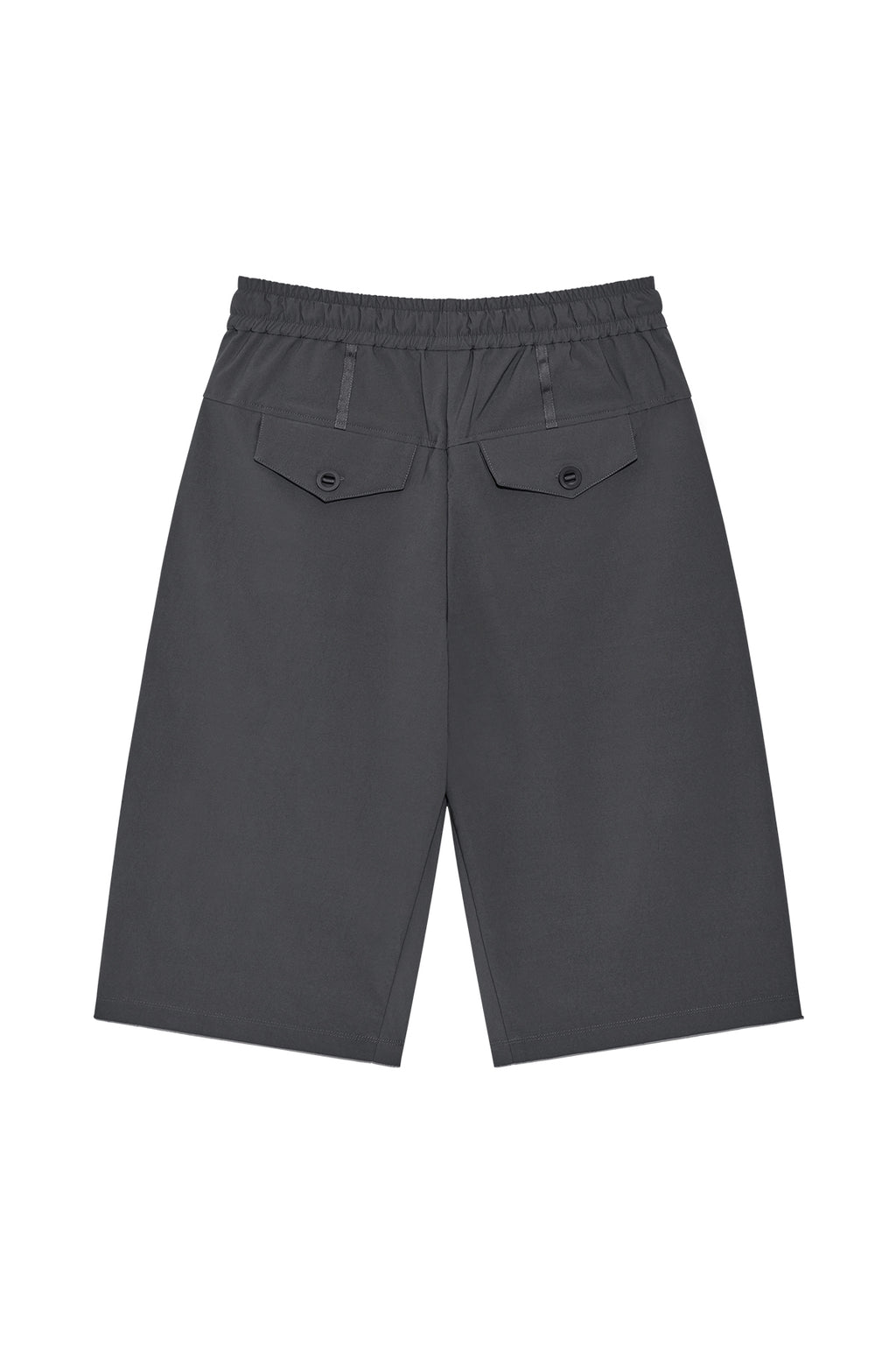 [matinkim] SIDE TAPING BERMUDA PANTS IN CHARCOAL