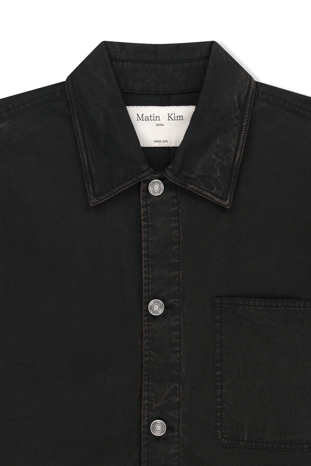 Matinkim Vintage Waxed Work Jacket IN Black