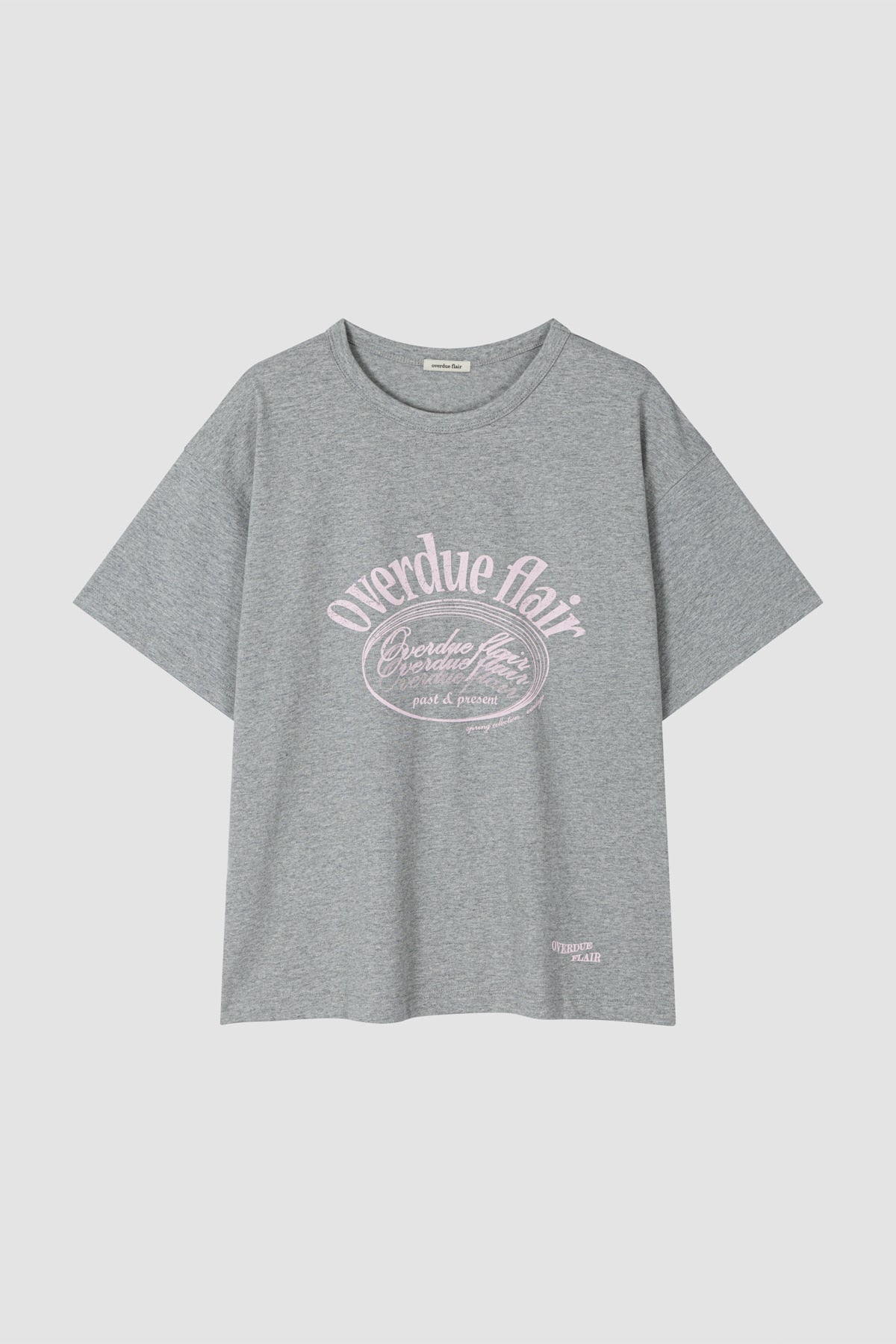 Overdueflair Overdue Boxy T Melange Grey