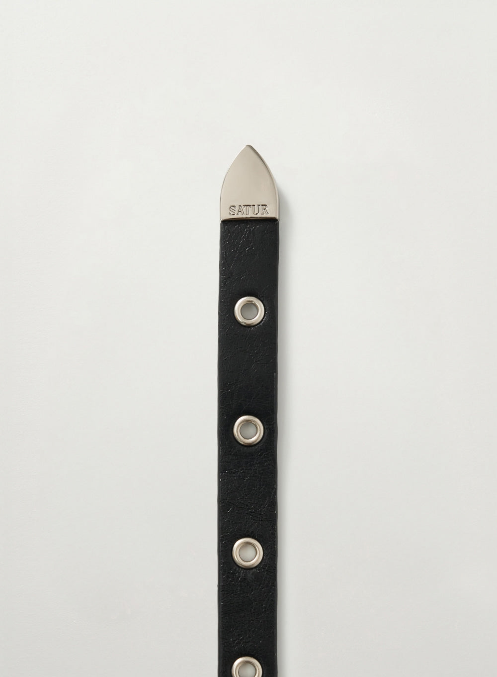 satur Eyelet Buckle Belt - Black - View 2