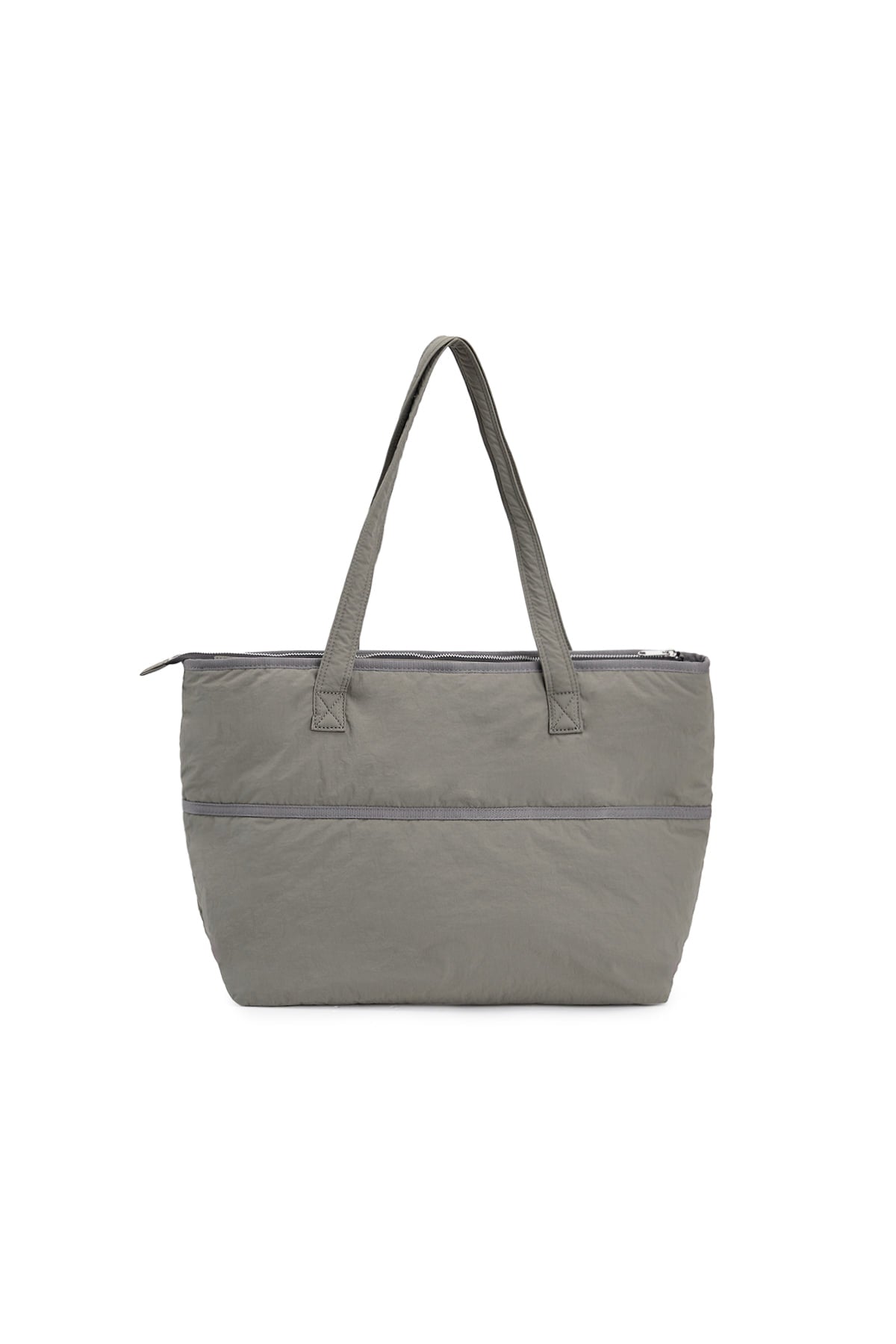 [matinkim] POCKET UTILITY NYLON BIG SHOULDER BAG IN KHAKI