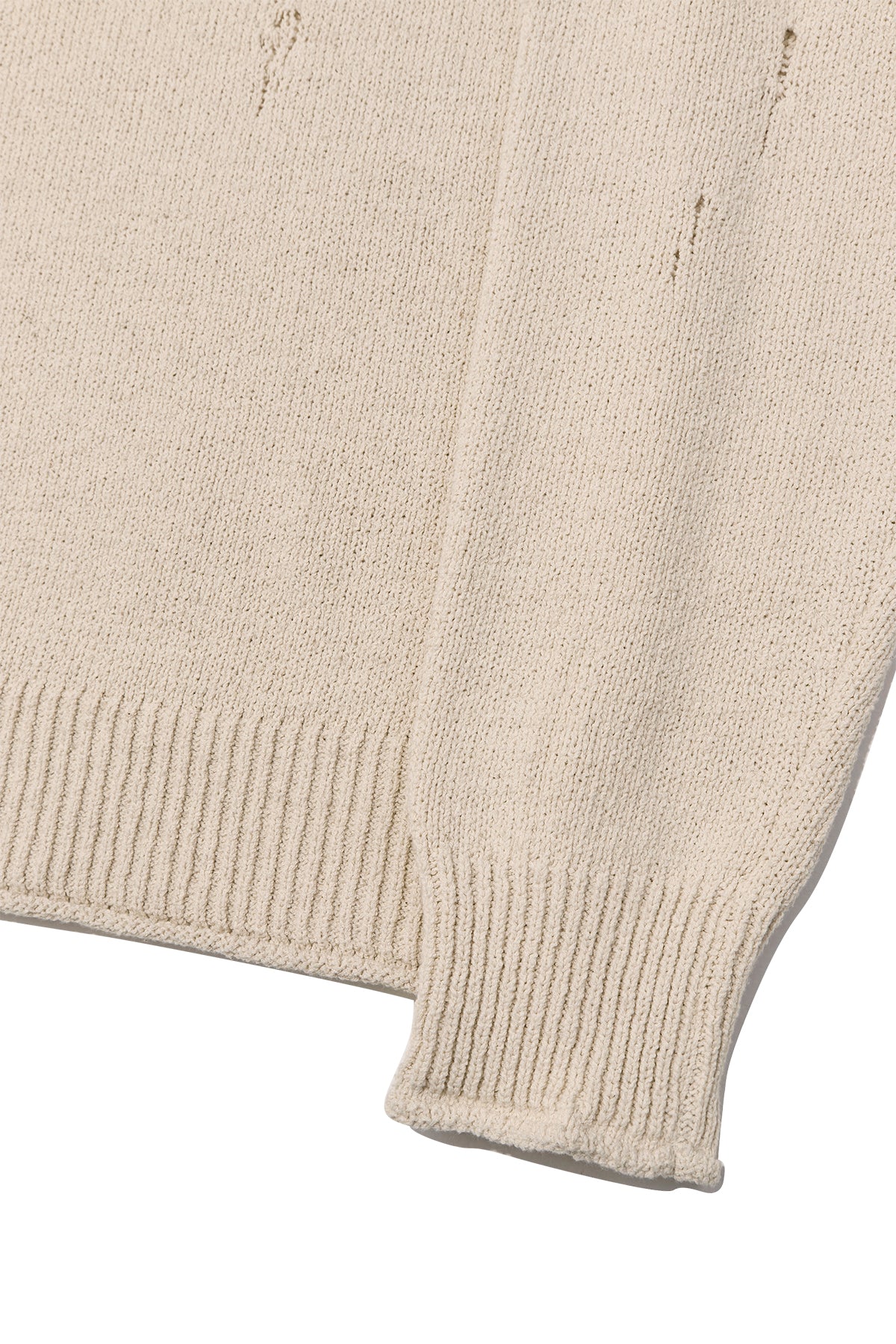 [matinkim] CRACK LOGO VINTAGE KNIT PULLOVER FOR MEN IN BEIGE