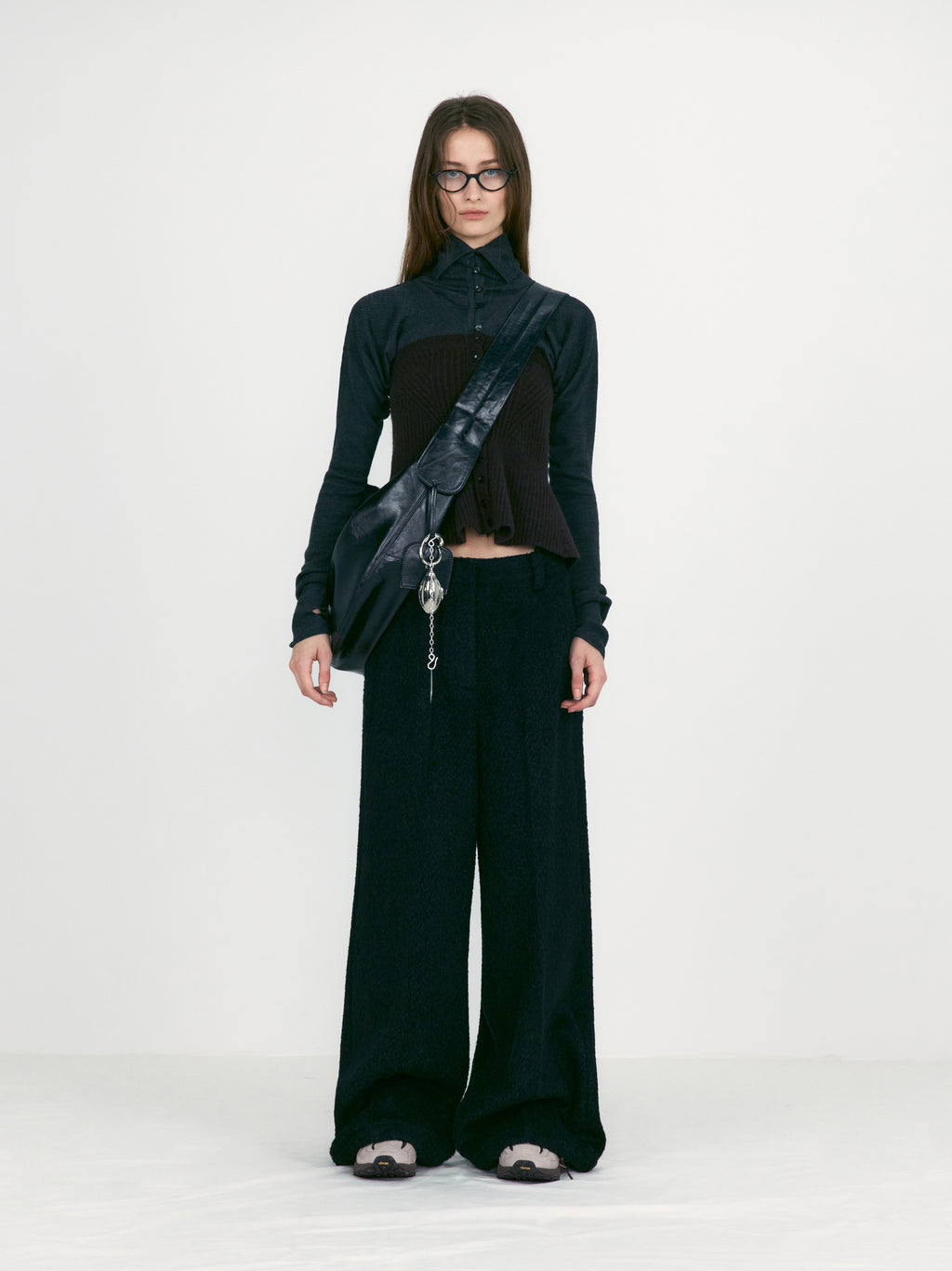 [low_classic] Hairy Boucle Wool Pants
Black