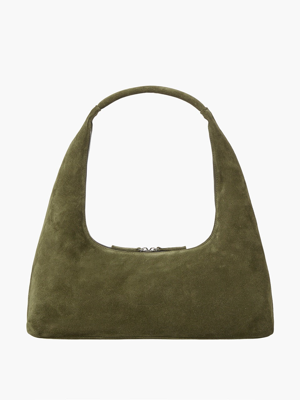 Margesherwood Hobo Large dark olive suede