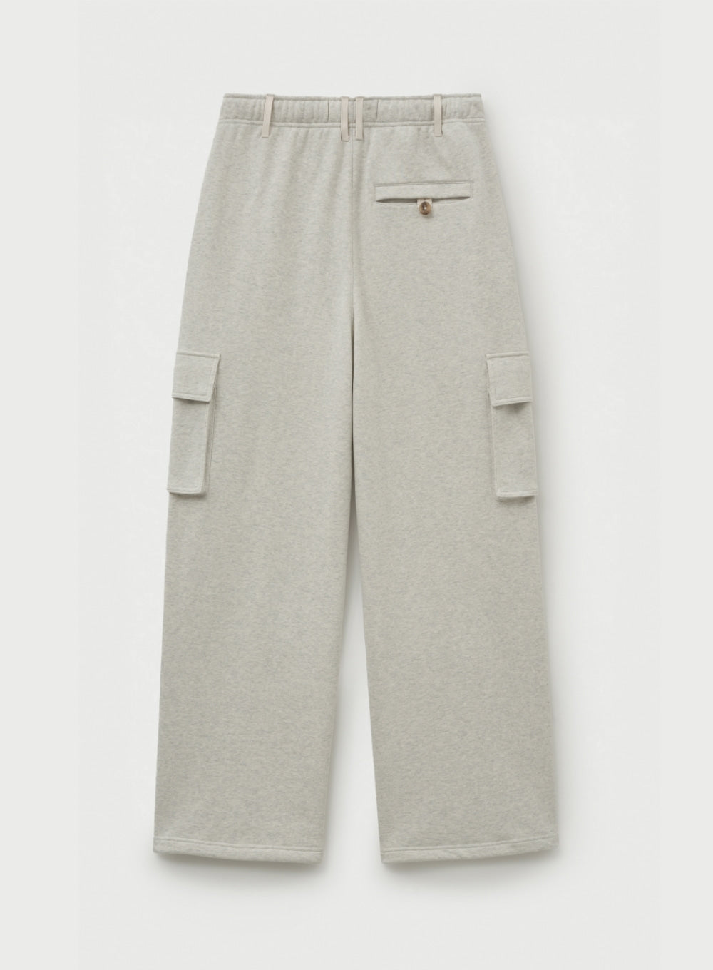 [satur] Cargo Wide Sweatpants - Melange Ivory
