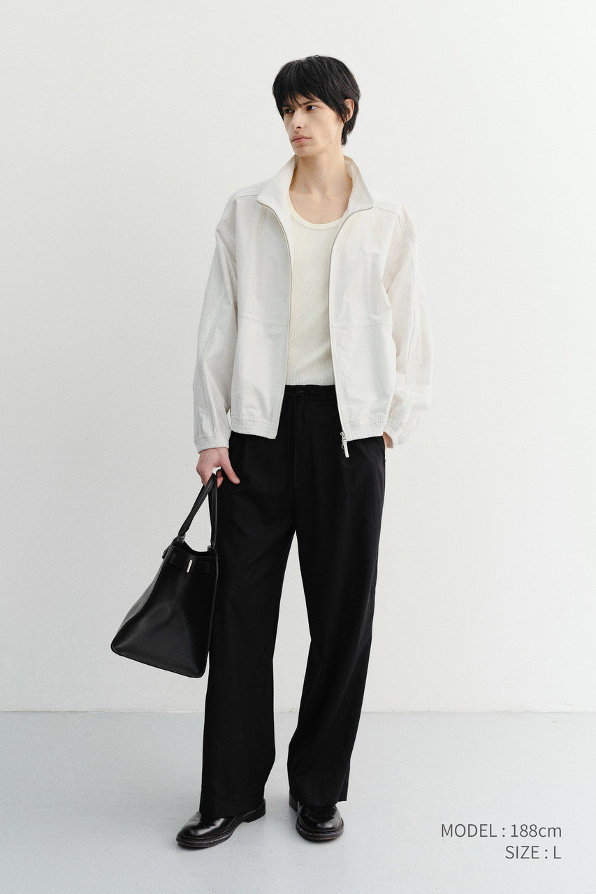 Dunst Lounge Wool Slacks Black Stripe