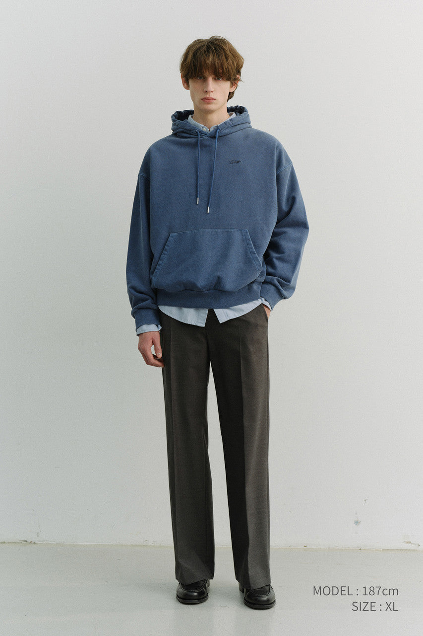 Dunst Unisex Garment Dyed Hoodie Blue