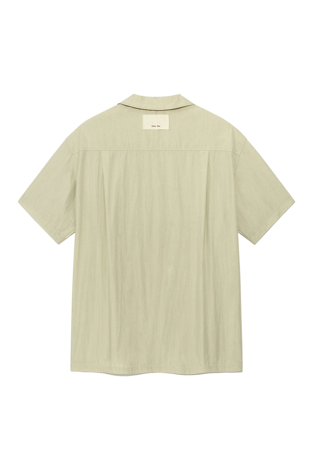 [matinkim] ZIGZAG STITCH POINT SHIRT FOR MEN IN LIGHT GREEN