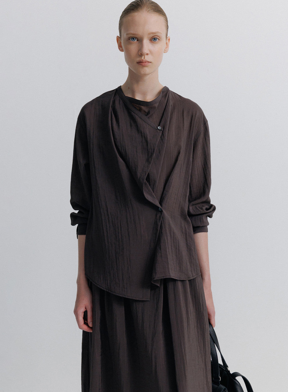 Kindersalmon Tuva Viscose Blouse Coal