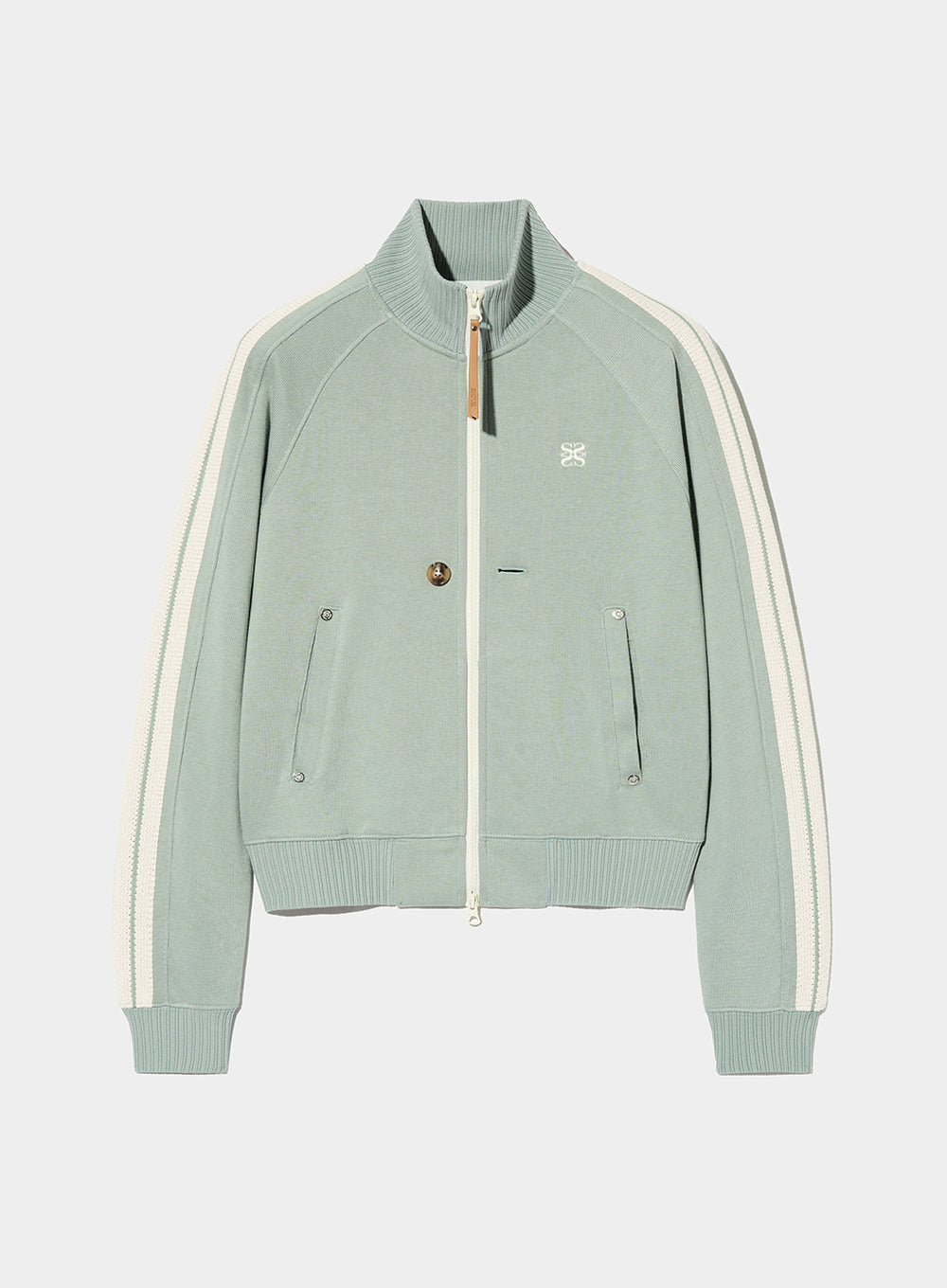[satur] (W) Lawton All Day Track Zip-Up Jacket - Olive Mint