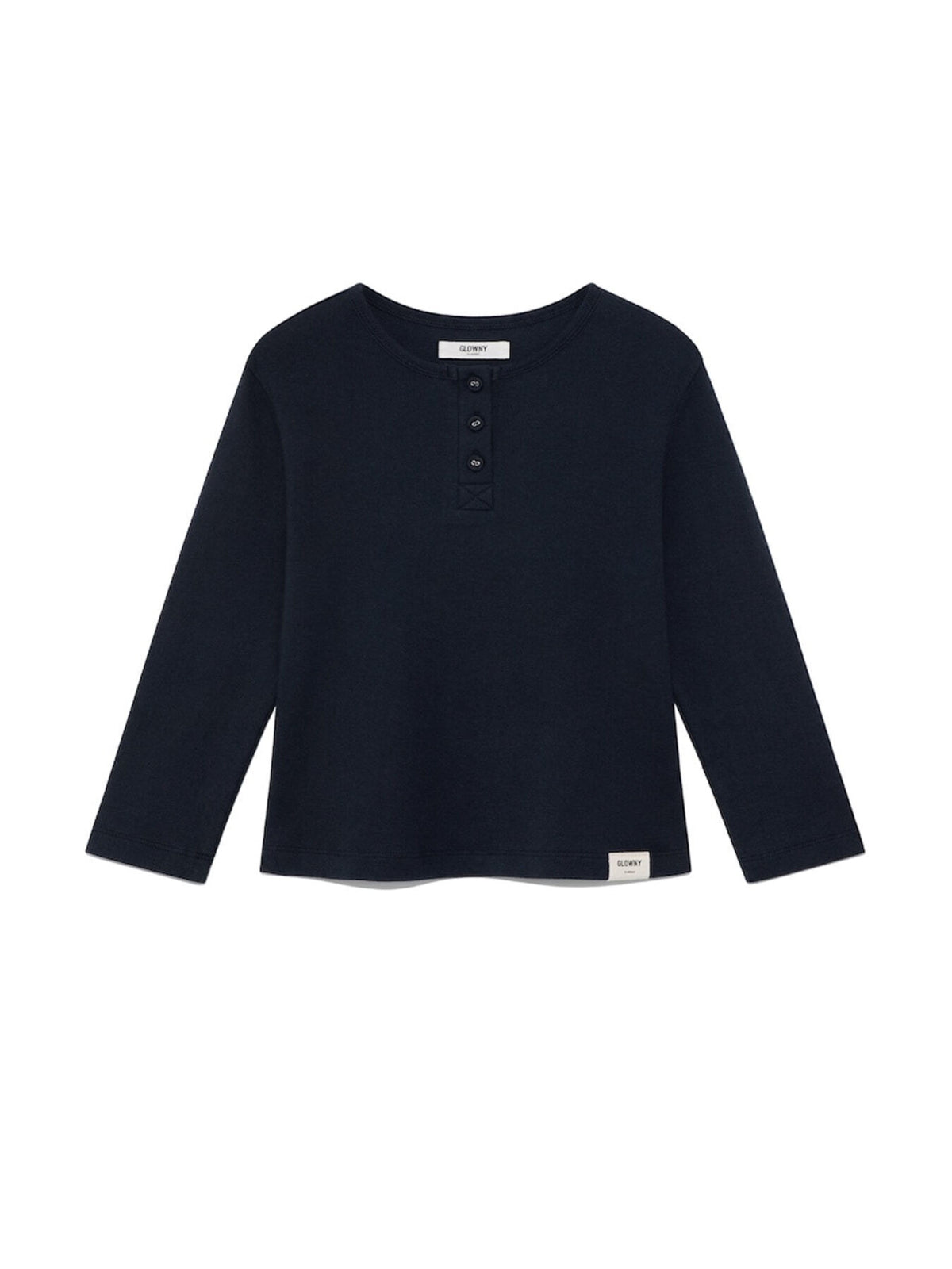 GLOWNY 3/4 Button Fly Tee (Navy)