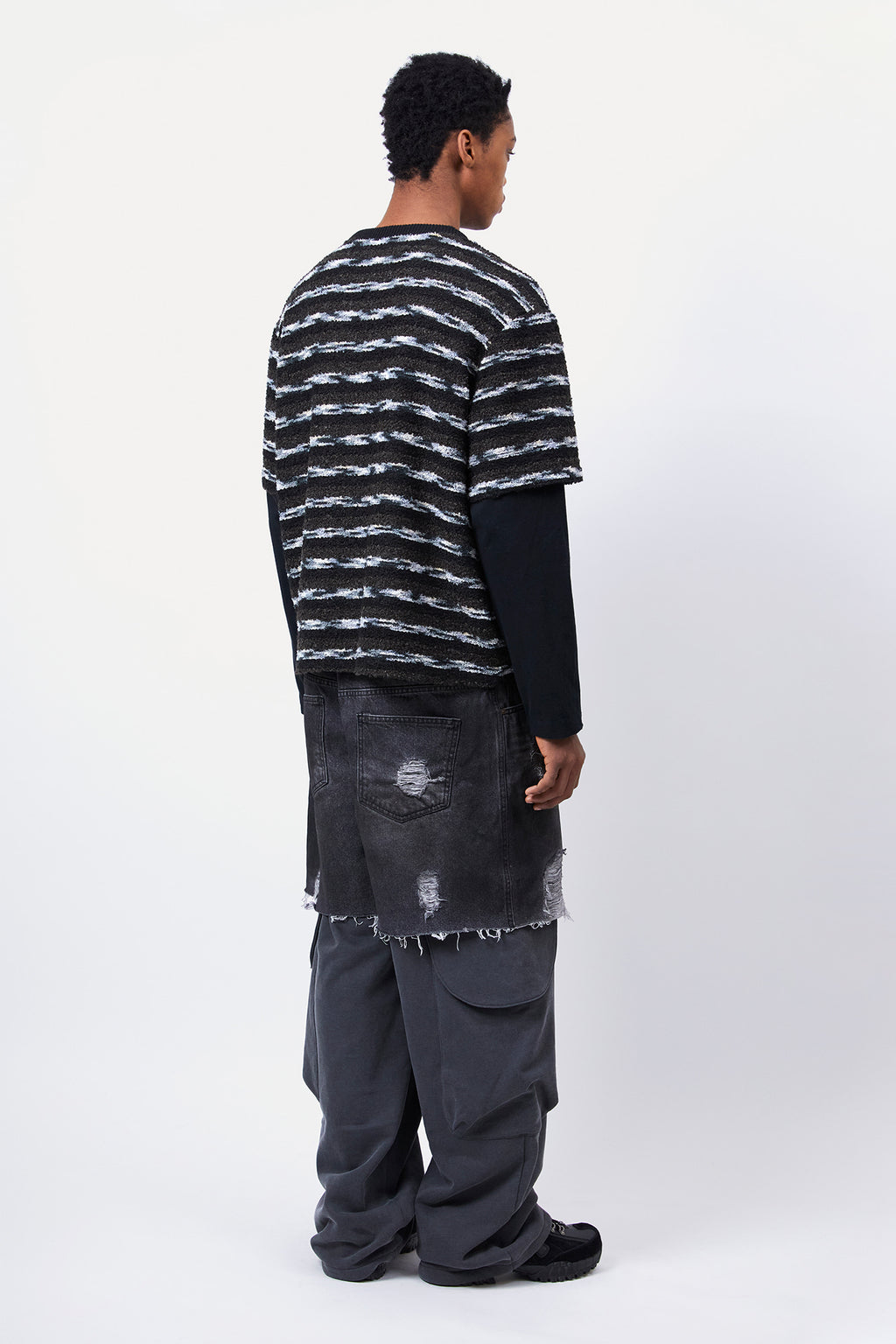 Andersson Bell Unisex Stripe Layered Sweater