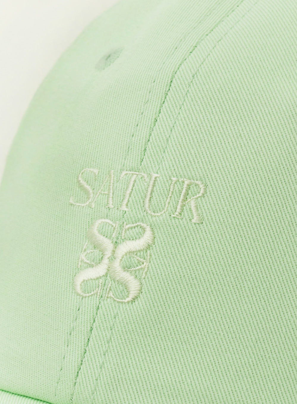 [satur] Classic Logo Ball Cap - Neon Green