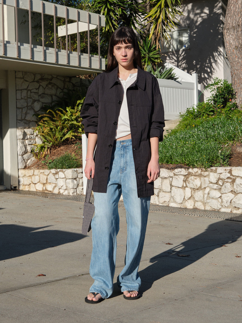 Low Classic Relaxed Shirt Jacket Black