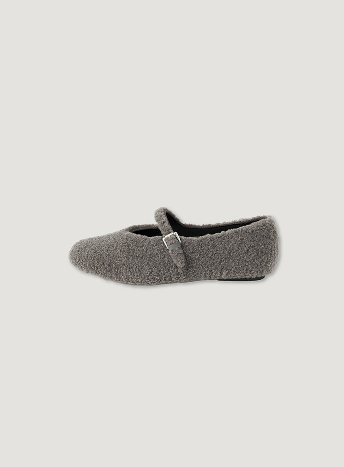 Mango Maniplease Yonni Mary Jane Grey Boucle