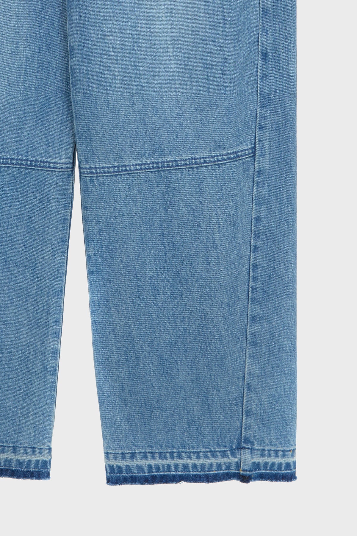 [matinkim] Twisted Seam Denim Pants IN Blue
