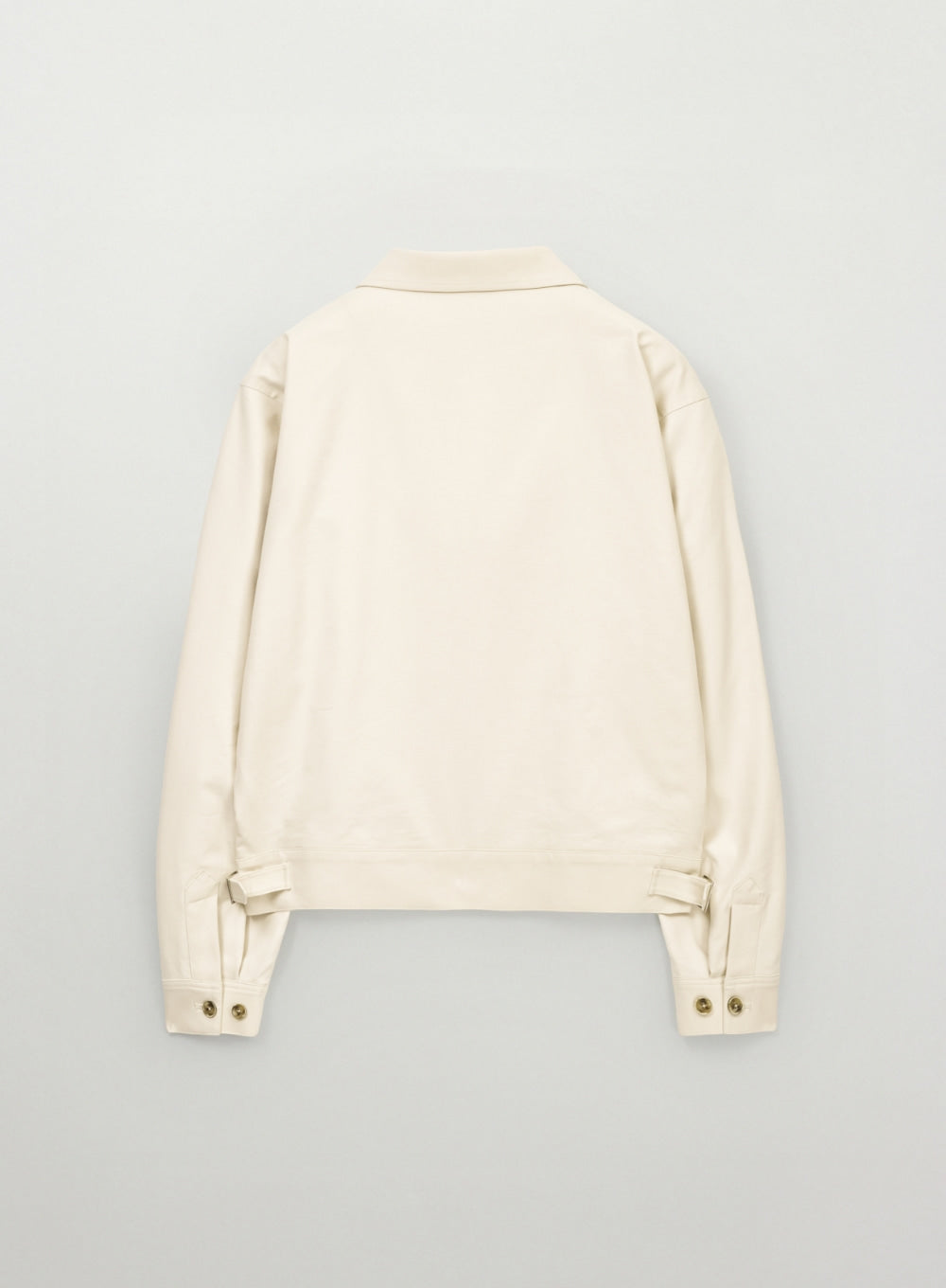 Satur Crest Logo Collar Jacket - Cream