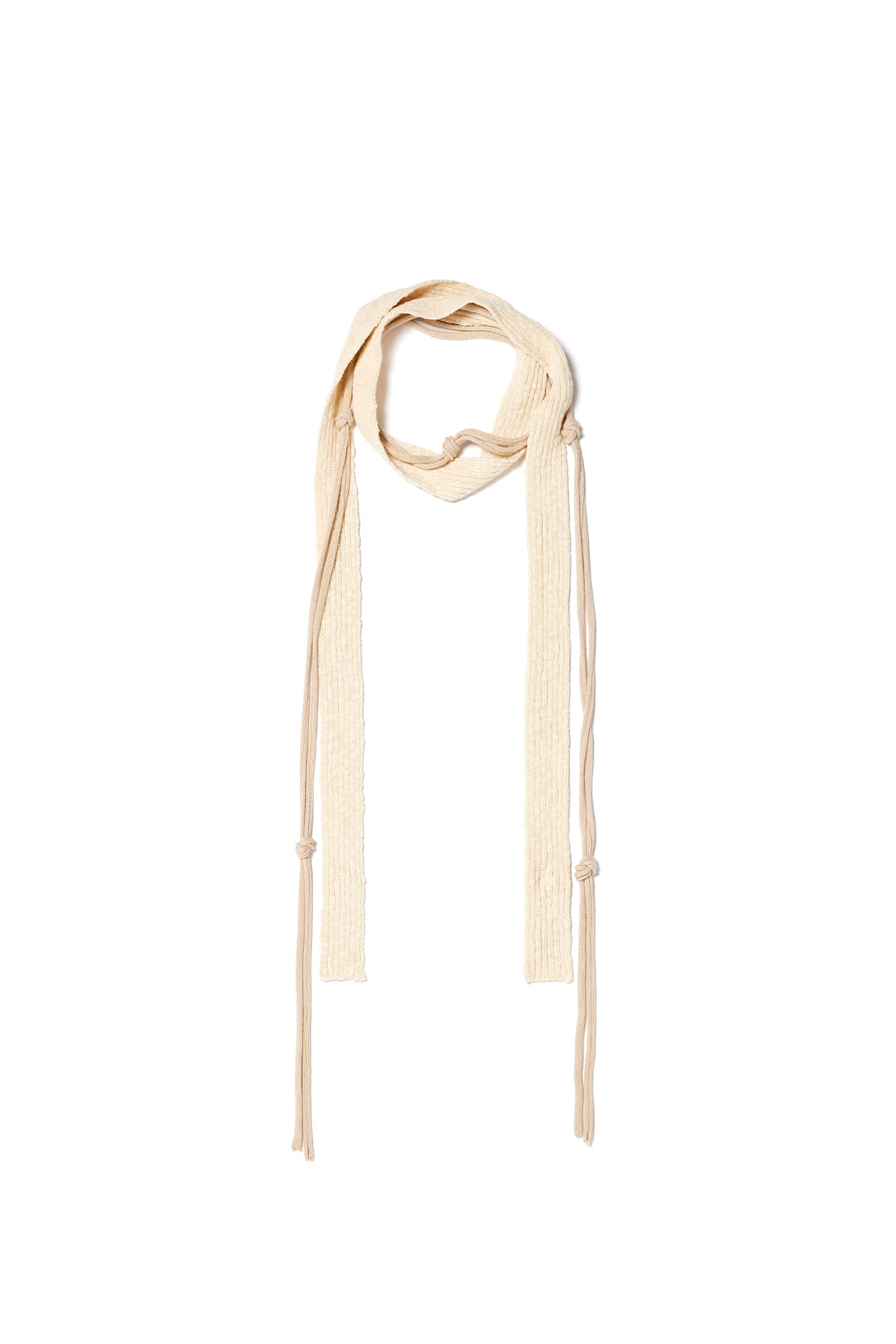 Matinkim String Layered Two Way Muffler IN Beige