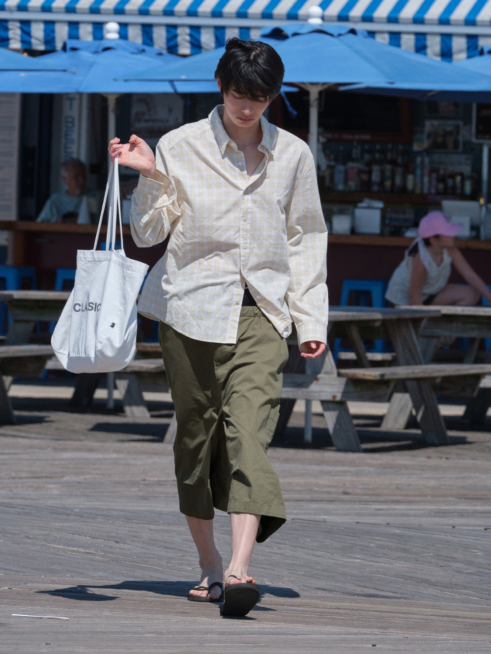 Low Classic Regular-Fit Lc Sheer Checked Shirt Yellow