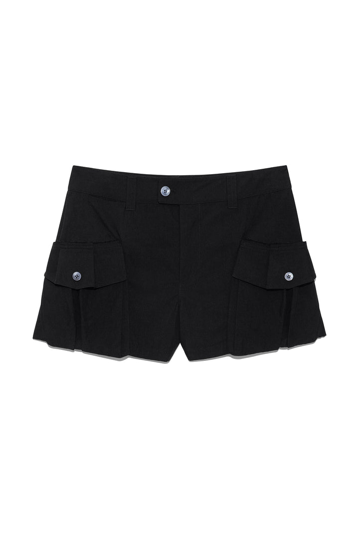 Matinkim Big Pocket Volume Shorts IN Black