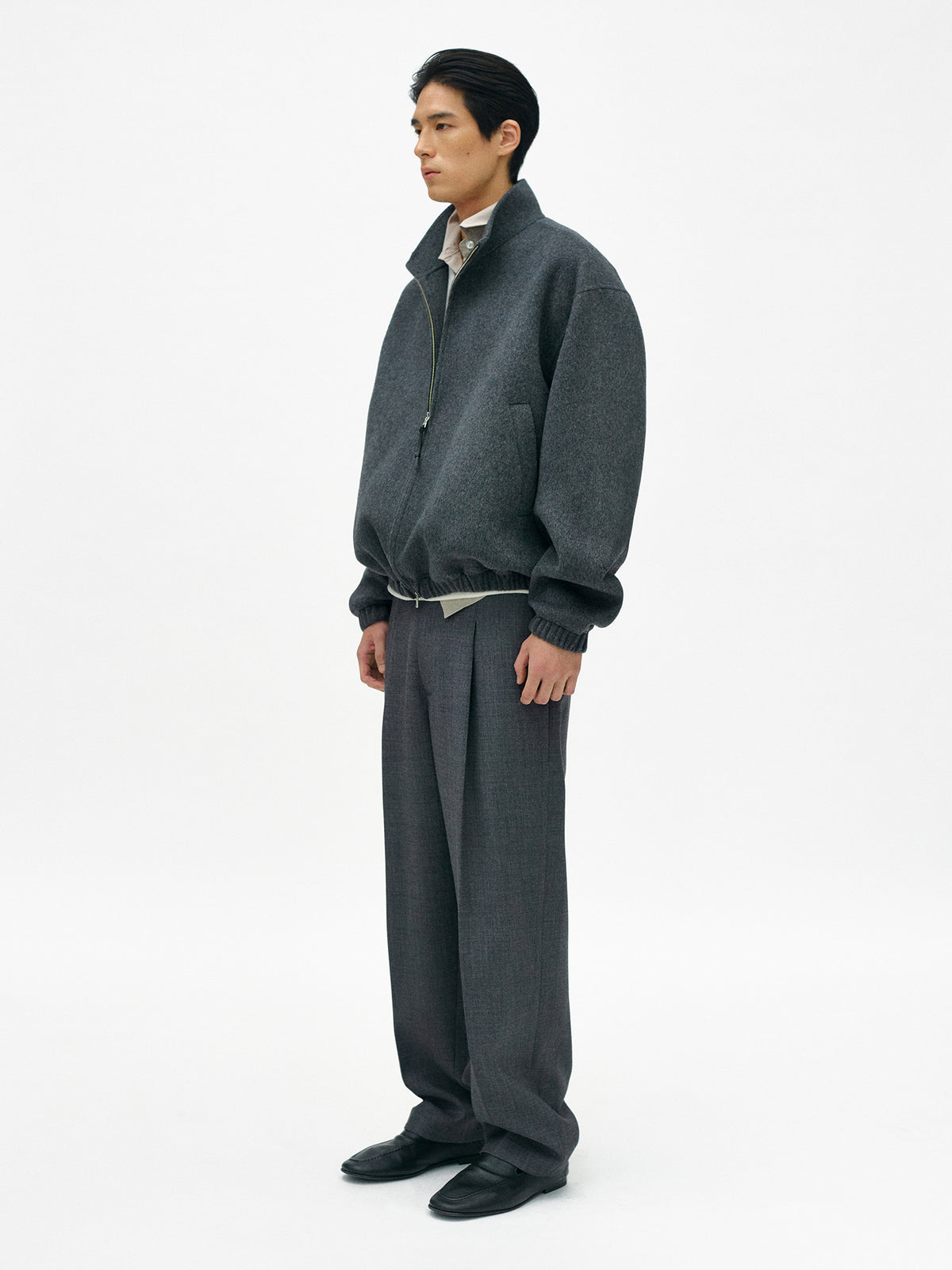 Nothing Written Emil tuck pants (Slate gray)