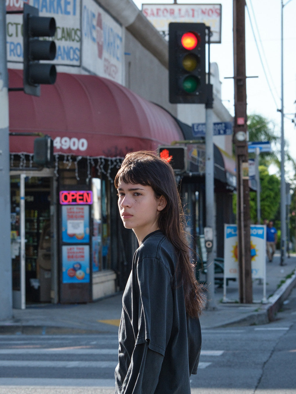 Low Classic Oversized Lc Layered Tee Charcoal Black