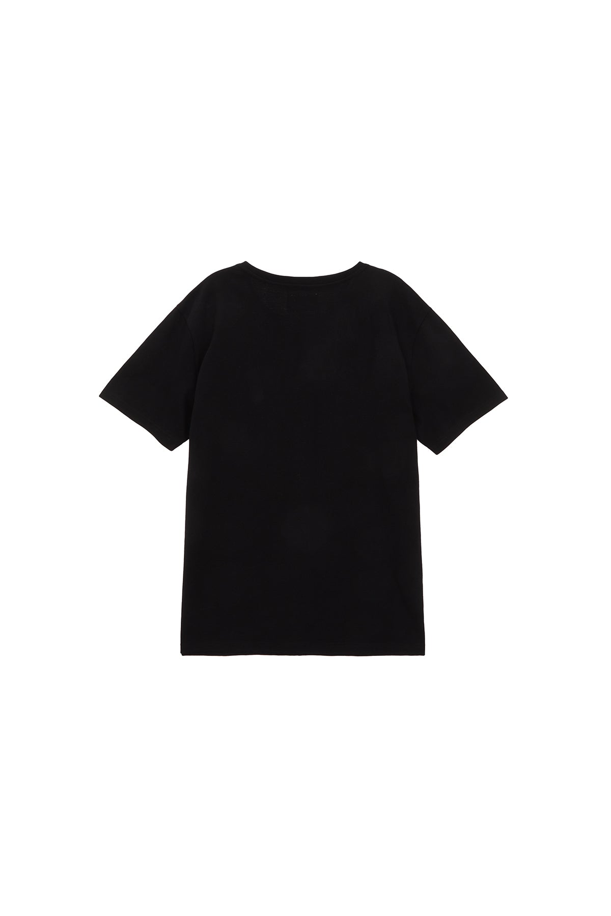 [matinkim] LOGO CUTTED LAYERED TOP IN BLACK