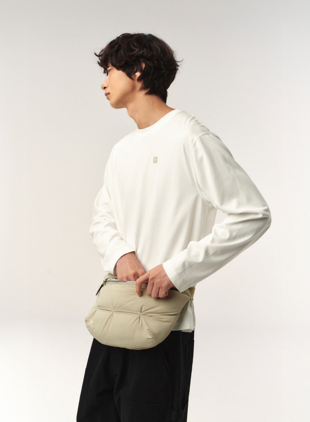 [satur] Orta Belt Bag - Light Gray