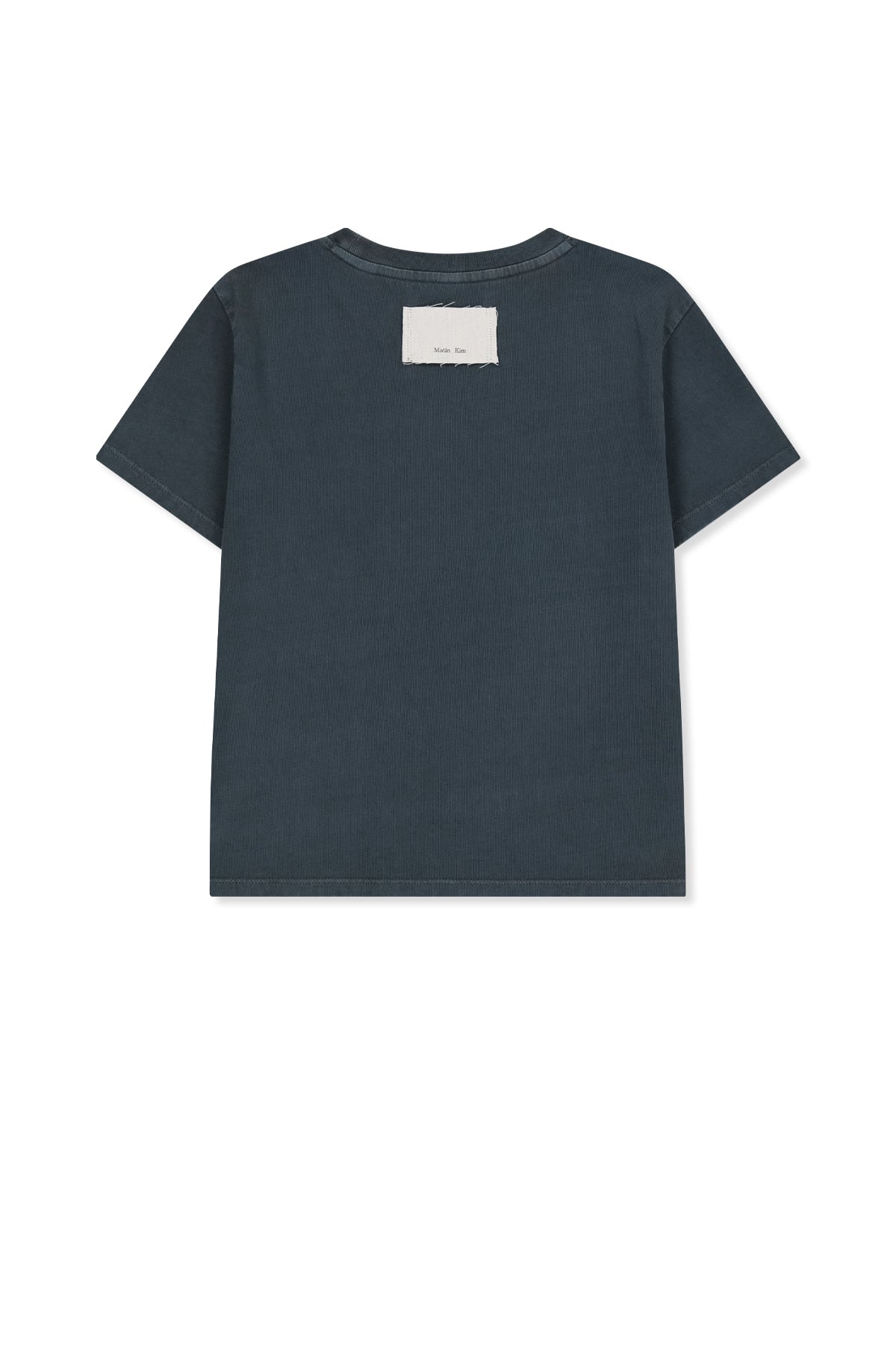 Matinkim Washed Logo Full Pintuck Top IN Smoke Blue