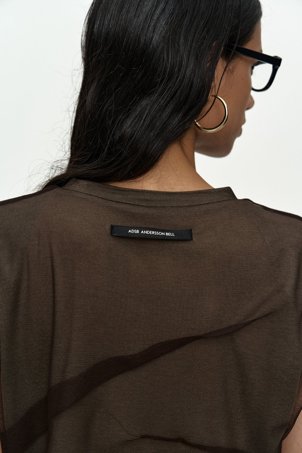 Andersson Bell Layered Mesh Tuck & Dart Top