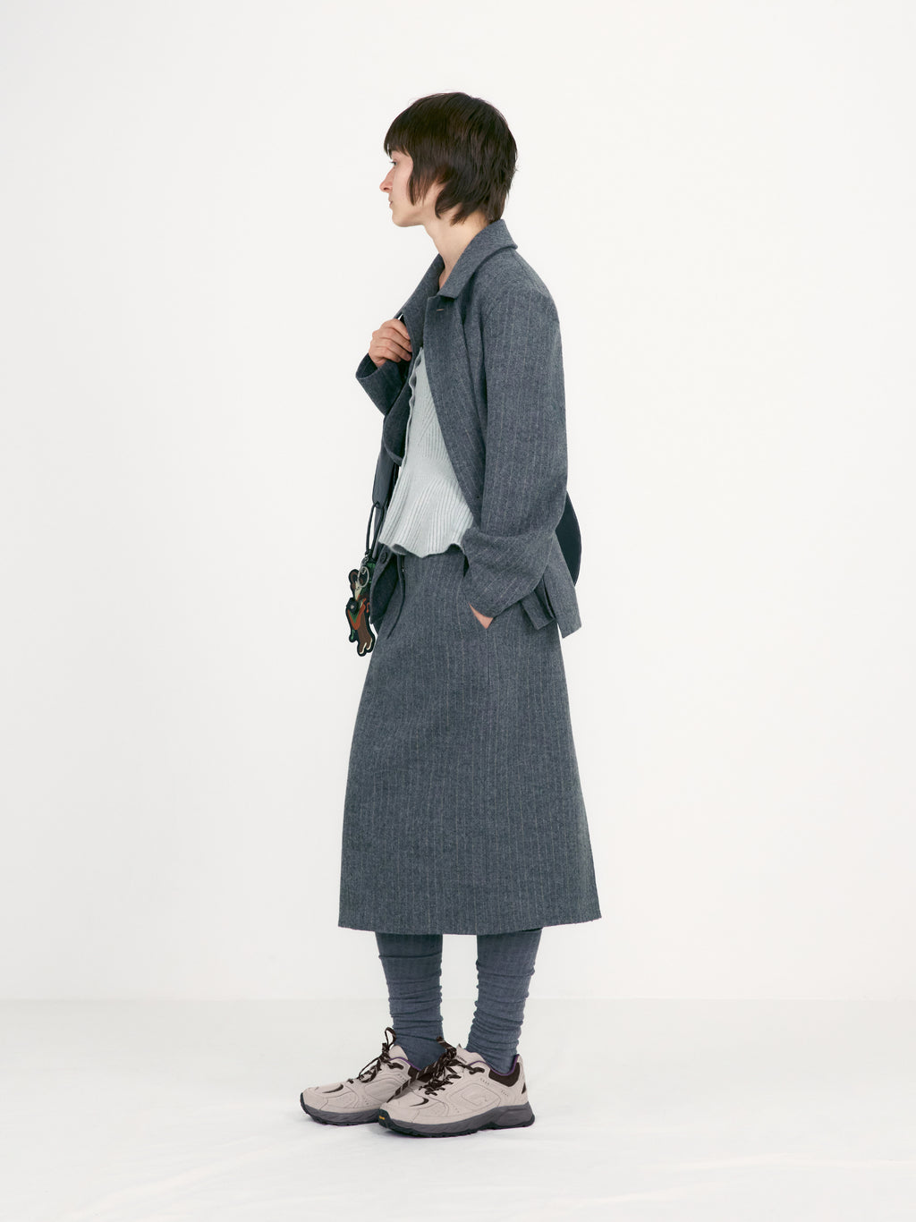 [low_classic] Stripe Wool Collar Jacket
Multi Striped Gr