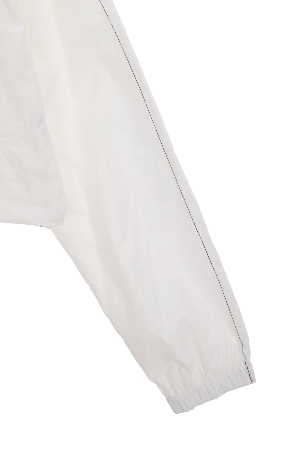 [matinkim] MATIN CROP HOODY COATING JUMPER IN IVORY