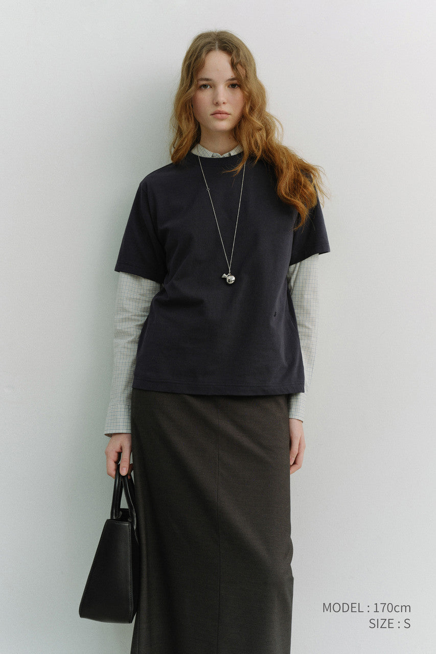 Dunst Unisex Loose T-Shirt Navy