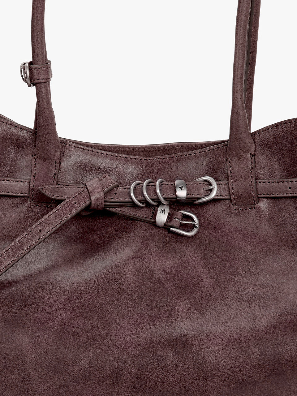 Margesherwood Grandma Used Bag Large wine pull-up