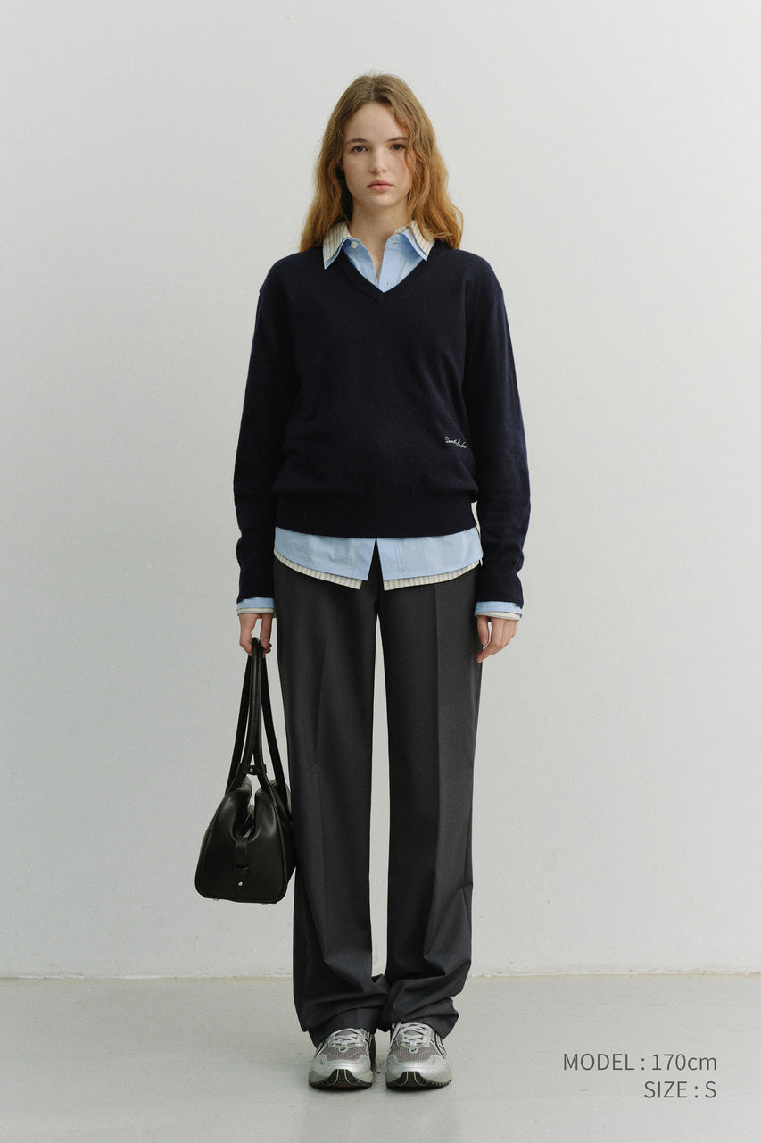 Dunst Straight Slacks Charcoal Grey