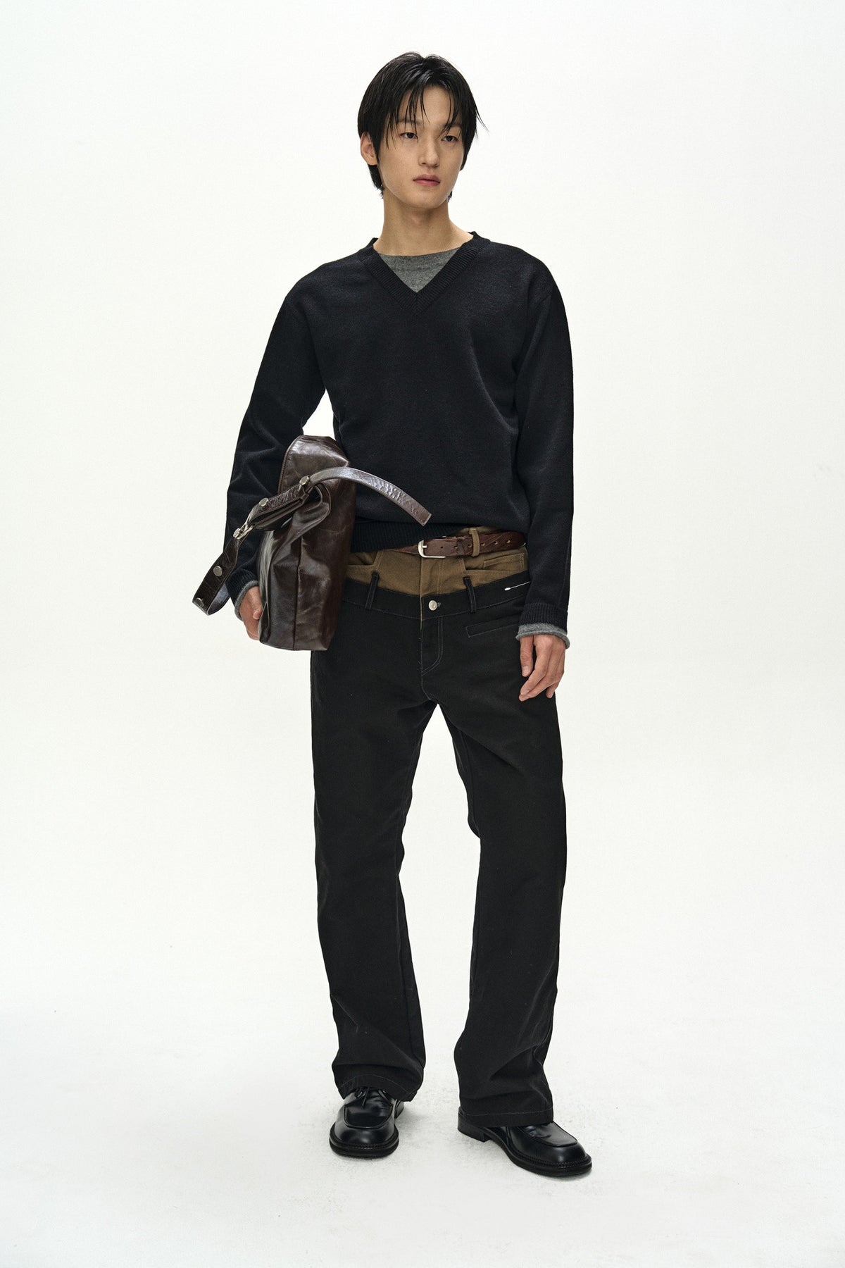 Andersson Bell Unisex Layered V-Neck Sweater