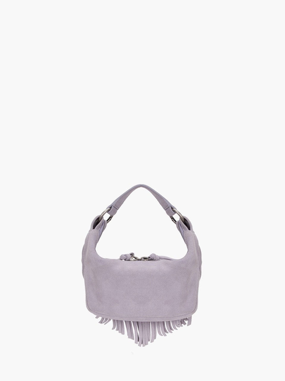 Margesherwood City Hobo Micro lavender grey studded suede